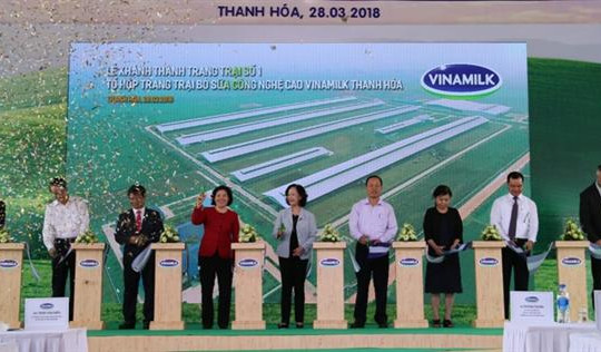 Khánh thành trang trại bò sữa công nghệ cao Vinamilk Thanh Hóa