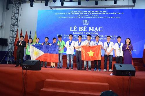 55 học sinh đạt giải trong kỳ thi toán học Hà Nội mở rộng