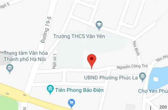 Phố Nguyễn Công Trứ, quận Hà Đông, Hà Nội.