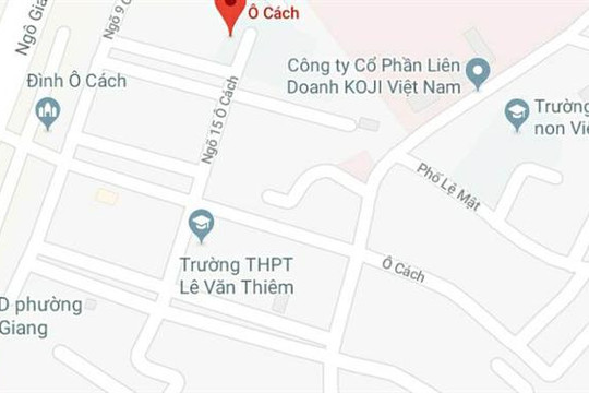 Phố Ô Cách, quận Long Biên, Hà Nội