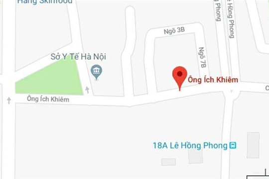 Phố Ông Ích Khiêm, quận Ba Đình, Hà Nội