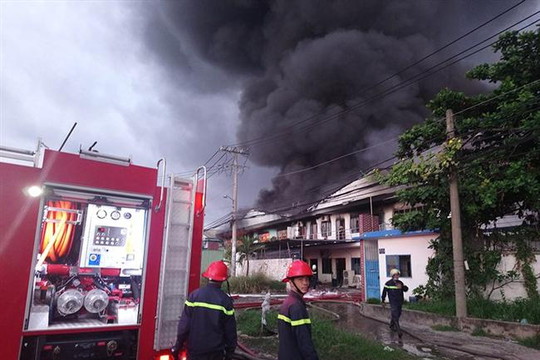 TP Hồ Chí Minh: Cháy dữ dội 2 công ty trong Cụm công nghiệp Quang Trung
