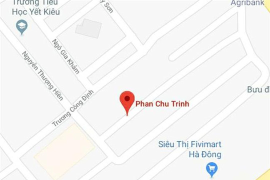 Phố Phan Chu Trinh, quận Hà Đông, Hà Nội