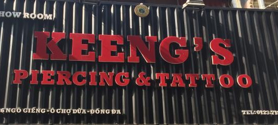 Số 36 Ngõ Giếng, Phố Đông Các, Phường Ô Chợ Dừa, Quận Đống Đa, Thành phố Hà Nội: Keeng’s Piercing & Tatto