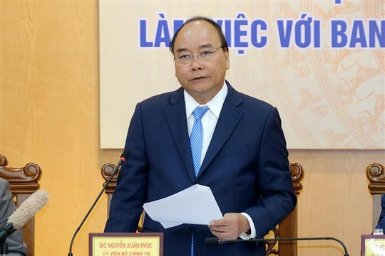 Thủ tướng Nguyễn Xuân Phúc: Hà Tĩnh đã xây dựng vị thế mới trong bản đồ kinh tế Việt Nam