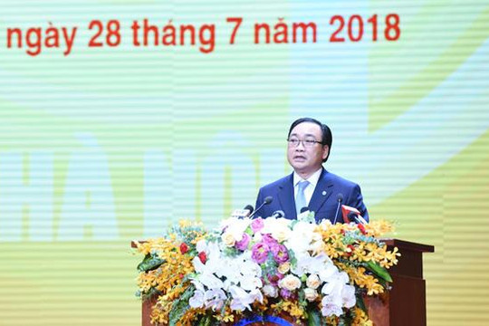 Diễn văn khai mạc của Bí thư Thành ủy Hà Nội Hoàng Trung Hải tại Lễ kỷ niệm 10 năm thực hiện điều chỉnh địa giới hành chính TP Hà Nội