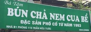 Số B1 113 Trần Hữu Tước, Nam Đồng, Đống Đa, Hà Nội: Bà Tâm