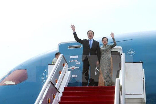Chủ tịch nước Trần Đại Quang lên đường thăm cấp Nhà nước đến Ethiopia và Ai Cập