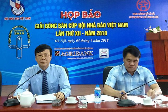 Giải bóng bàn Cúp Hội Nhà báo Việt Nam sẽ là giải thường niên