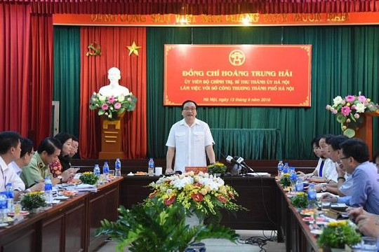 Bí thư Thành ủy Hoàng Trung Hải: Phát triển hơn nữa về công nghiệp để xứng với tiềm năng