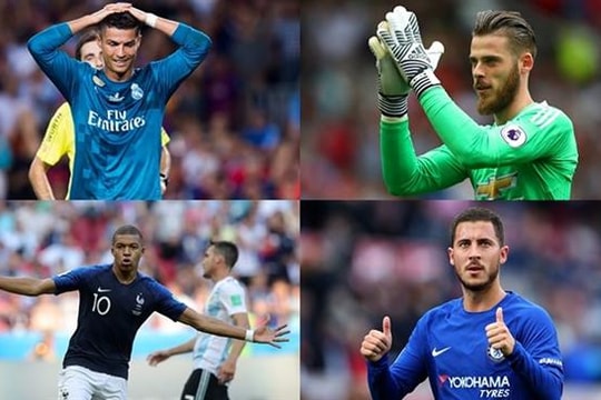 Đội hình xuất sắc nhất thế giới 2018: De Gea bất ngờ được vinh danh