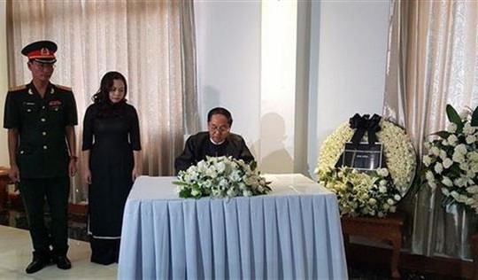 Lễ viếng, mở sổ tang Chủ tịch nước Trần Đại Quang ở Myanmar, Hàn Quốc