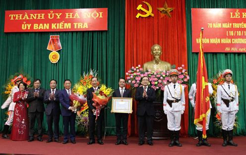 Hà Nội: Ủy Ban Kiểm tra Thành ủy đón nhận Huân chương Lao động hạng Nhất