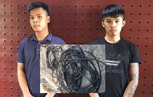 Vạch trần thủ đoạn của 2 "đạo chích" chuyên trộm cáp viễn thông ở ngoại thành Hà Nội