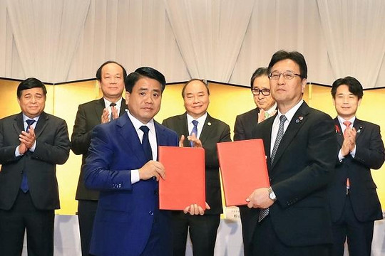Hà Nội ký 3 bản ghi nhớ hợp tác trị giá 1 tỷ USD với doanh nghiệp Nhật Bản