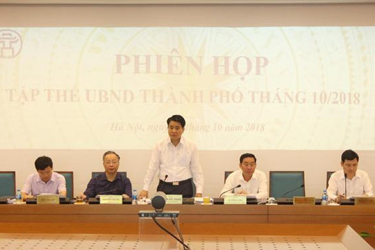UBND TP Hà Nội xem xét, quyết định 10 nội dung thuộc thẩm quyền