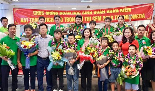 Học sinh Hà Nội giành 7 Huy chương vàng về toán học