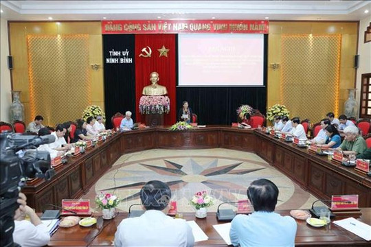 Đoàn kiểm tra của Bộ Chính trị làm việc tại Ninh Bình