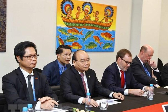 Thủ tướng Nguyễn Xuân Phúc tiếp Đoàn liên minh doanh nghiệp Hoa Kỳ