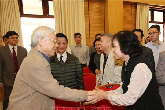 Tổng Bí thư, Chủ tịch nước Nguyễn Phú Trọng tiếp xúc với cử tri Hà Nội