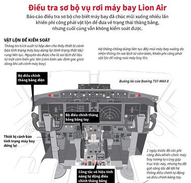 Điều tra sơ bộ vụ rơi máy bay Lion Air