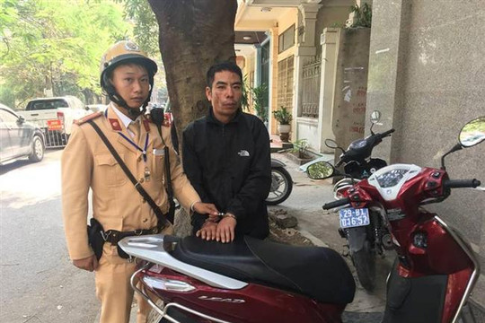 CSGT Hà Nội tóm gọn đối tượng trộm xe máy tại Nam Định