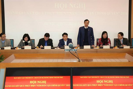 Hà Nội đánh giá kết quả thực hiện “Năm dân vận chính quyền 2018”