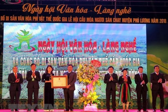 “Lễ hội cầu mùa của dân tộc Sán Chay” là di sản văn hóa phi vật thể