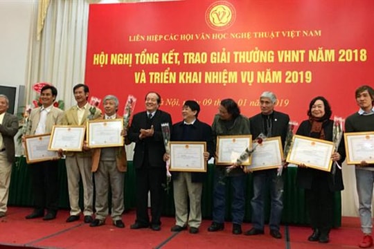 Trao 65 giải thưởng văn học, nghệ thuật năm 2018