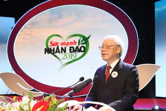 Tổng Bí thư, Chủ tịch nước Nguyễn Phú Trọng dự chương trình Sức mạnh nhân đạo 2019