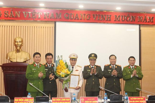 Công an Hà Nội bổ nhiệm Thủ trưởng Cơ quan Cảnh sát điều tra