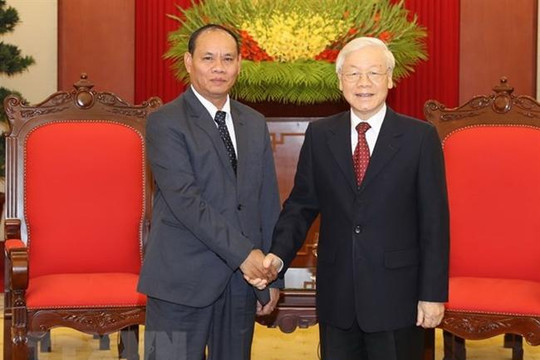 Tổng Bí thư, Chủ tịch nước tiếp đoàn đại biểu cấp cao Bộ An ninh Lào