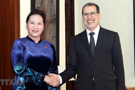 Chủ tịch Quốc hội Nguyễn Thị Kim Ngân hội kiến Thủ tướng Marocco
