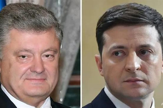 Bầu cử Tổng thống Ukraine: Hai ứng viên V. Zelensky và P. Poroshenko đối đầu ở vòng 2