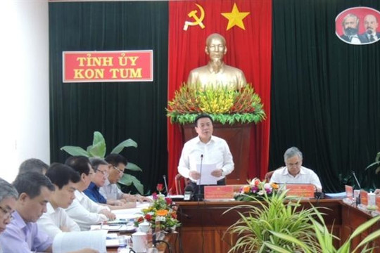 Đoàn Tiểu ban Văn kiện Đại hội XIII của Đảng khảo sát, làm việc tại Kon Tum, Lào Cai