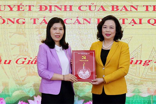 Đồng chí Trần Thị Phương Hoa được điều động làm Bí thư Quận ủy Cầu Giấy
