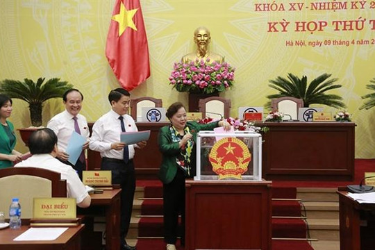 Bà Hồ Vân Nga được bầu giữ chức Trưởng Ban Kinh tế Ngân sách HĐND TP Hà Nội