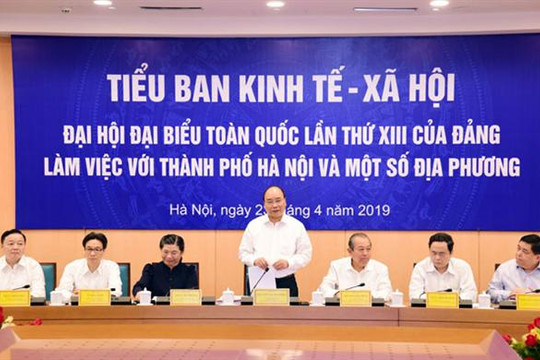 Hà Nội và 12 tỉnh, thành phố báo cáo phục vụ xây dựng Văn kiện Đại hội XIII của Đảng