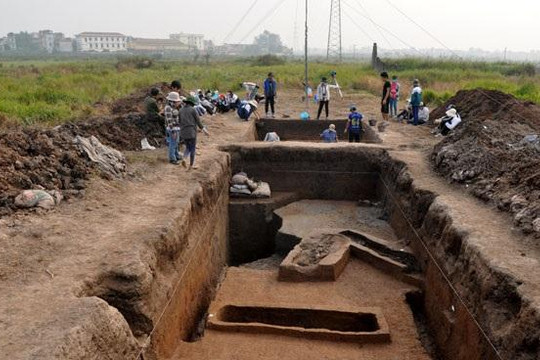 Khai quật khảo cổ tại 3 khu vực thuộc xã Kim Chung, huyện Hoài Đức