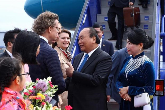 Thủ tướng Nguyễn Xuân Phúc bắt đầu thăm chính thức Thụy Điển