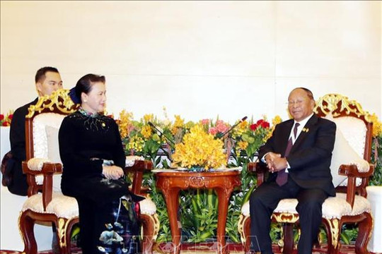 Chủ tịch Quốc hội Vương quốc Campuchia bắt đầu thăm chính thức Việt Nam