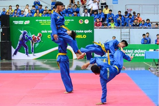 Gần 700 vận động viên tham dự Giải Vovinam học sinh toàn quốc