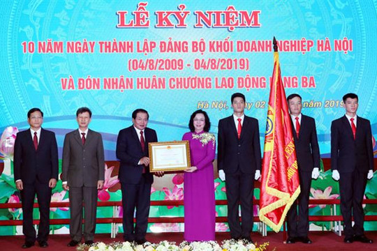 Đảng bộ Khối doanh nghiệp Hà Nội kỷ niệm 10 năm Ngày thành lập