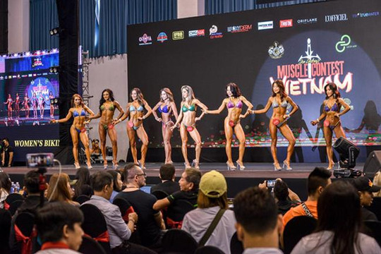Dàn người đẹp bikini trên sàn thể hình tại Việt Nam