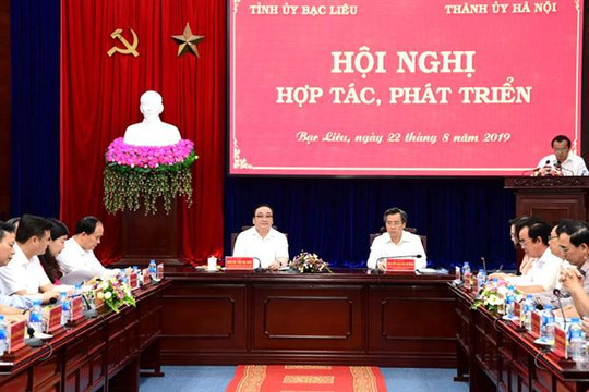 Thành phố Hà Nội và tỉnh Bạc Liêu bàn giải pháp tăng cường hợp tác, phát triển