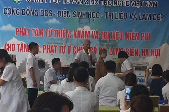 Chương trình khám, trị liệu miễn phí cho tăng ni, phật tử tại chùa Bồ Đề - Long Biên