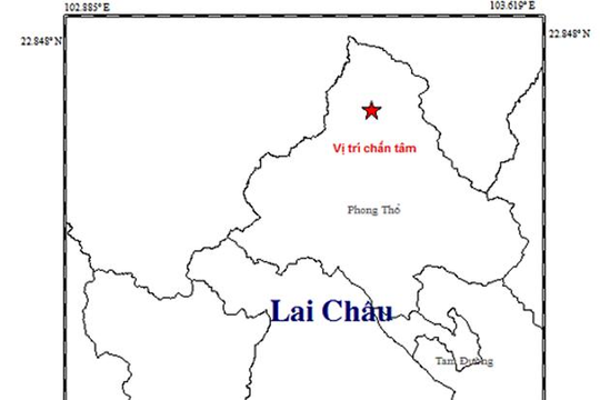Xảy ra động đất 3,8 độ richter tại Lai Châu