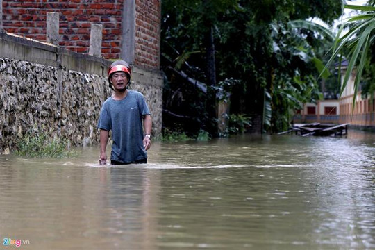 Nhiều nơi đã mưa tương đương trận lụt lịch sử ở Hà Nội 2008