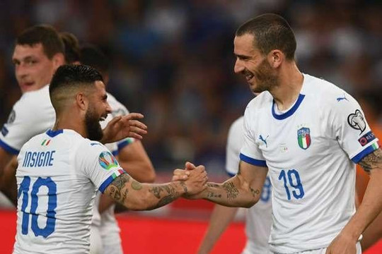Italy toàn thắng năm trận ở vòng loại Euro