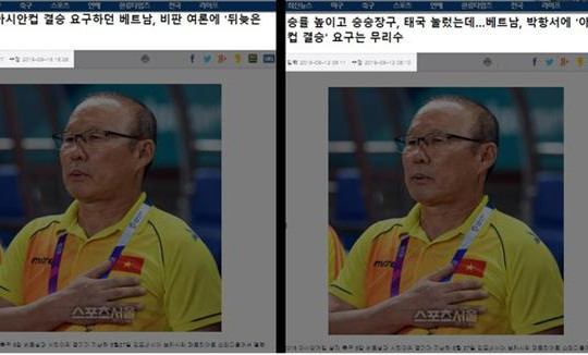 Báo Hàn tái khẳng định "VFF yêu cầu HLV Park Hang-seo phải vào chung kết Asian Cup"